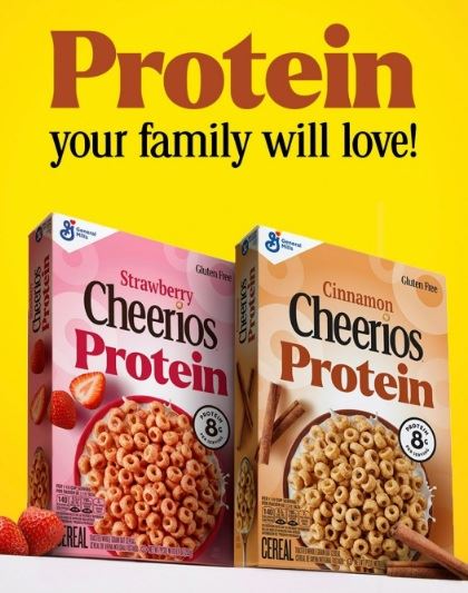 דגני צ'יריוס בטעם תות שדה חלבון ללא גלוטן Strawberry Cheerios Protein