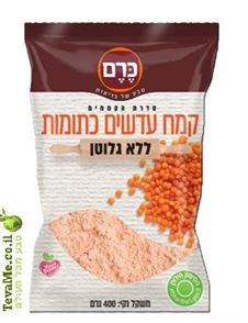 קמח עדשים כתומות ללא גלוטן tevame