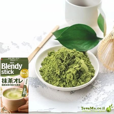 מקלות להכנת משקה תה מאצ'ה לאטה יפני AGF Blendy Stick Matcha