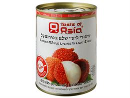 שימורי ליצ'י שלם בסירופ קל tevame