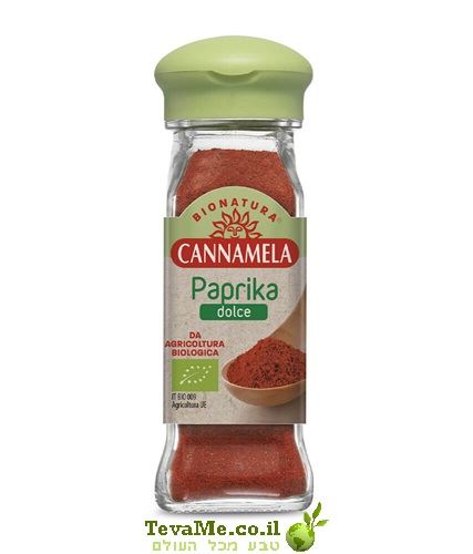 תבלין פפריקה מתוקה אורגנית Cannamela Organic Sweet Paprika