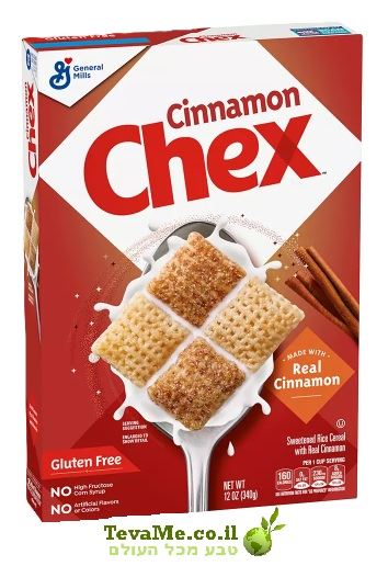 דגני צ'קס קינמון ללא גלוטן Cinnamon Chex Cereal