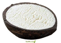 קינוח גלידה בטעם קוקוס בתוך קליפת קוקוס Coconut Ice cream in a Coconut Shell tevame
