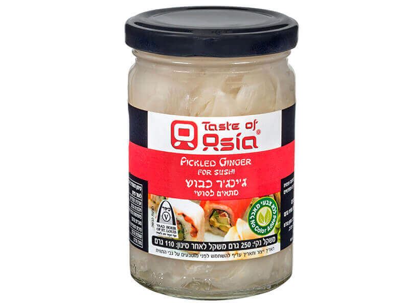 ג'ינג'ר כבוש ללא צבע