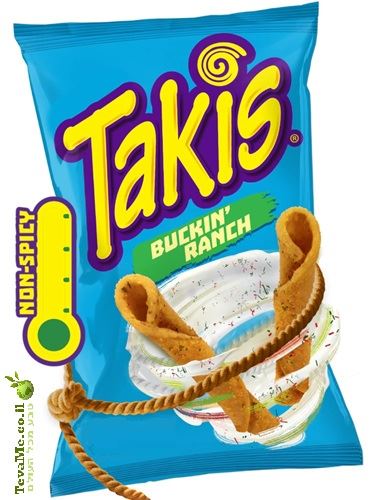 חטיף טאקיס באקין ראנץ' Takis Buckin' Ranch Rolls