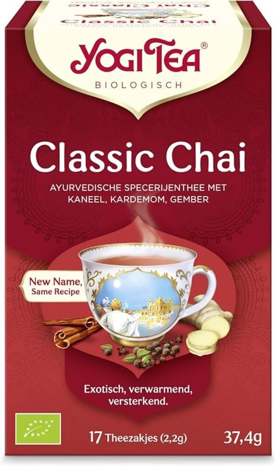 תה יוגי צ'אי קלאסי ללא קפאין - Yogi Tea Classic Chai
