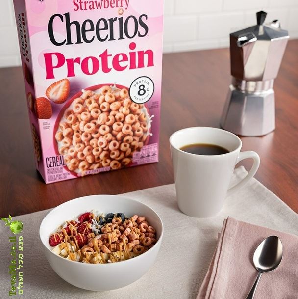 דגני צ'יריוס בטעם תות שדה חלבון ללא גלוטן Strawberry Cheerios Protein