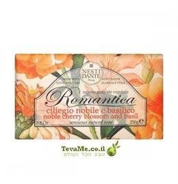 סבון רומנטיקה פריחת דובדבן ובזיליקום Romantica Noble Cherry Blossom and Basil Nesti Dante tevame