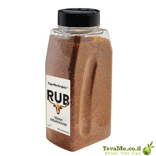 תערובת תבלינים טקסס סטייק האוס 760 גרם Cape Herb&Spice Texan Steakhouse RUB