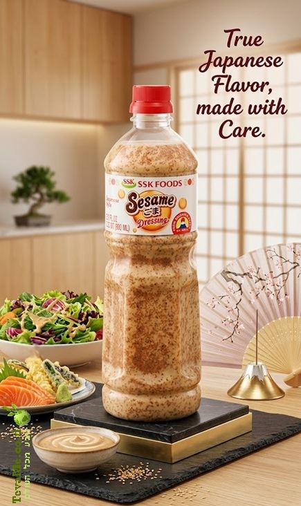 רוטב שומשום יפני אותנטי גדול SSK Sesame Dressing Japanese Style