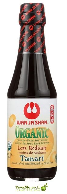 רוטב סויה אורגני תמרי Wan Ja Shan Organic Tamari Soy Sauce