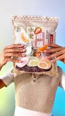 קינוח מוצ'י יפני עוגת אורז בטעמי פירות Dessert Fruit Mochi Rice Cake