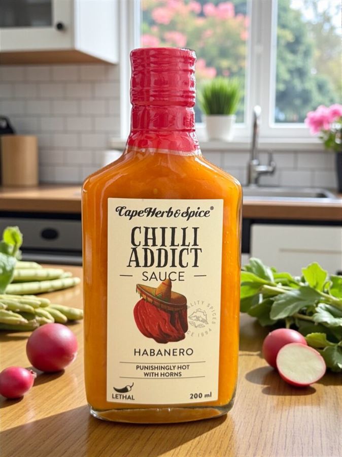 רוטב חריף פלפל הבנרו - Cape Herb&Spice Chilli Addict Habaero Pepper