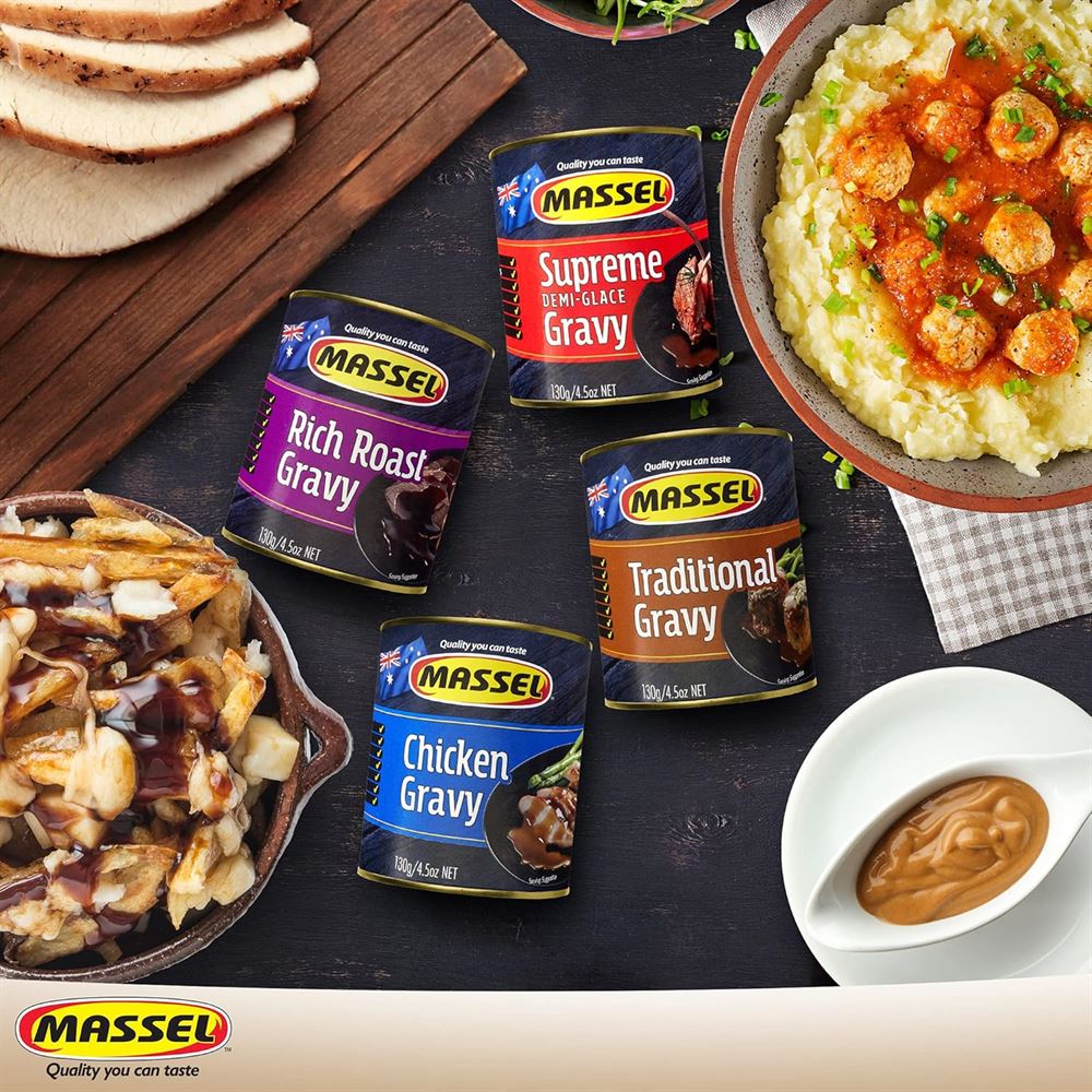 תערובת רוטב צלי עשירה אורגני ללא גלוטן Massel Rich Roast Gravy