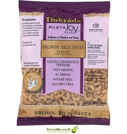 פסטה אורז חום ללא גלוטן Tinkyada Brown Rice Elbow Pasta tevame