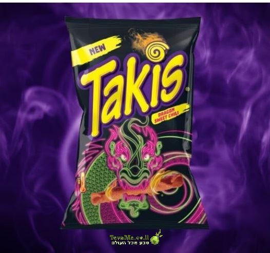 חטיף טאקיס דרגון צ'ילי חריף מתוק Takis Dragon Sweet Chili
