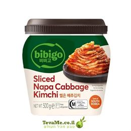 צנצנת קימצ'י נאפה פרוס Bibigo Sliced Napa Cabbage Kimchi Jar tevame
