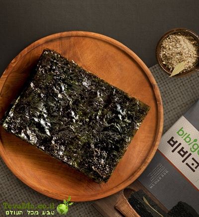 חטיף אצות בטעם ברביקיו קוריאה Bibigo Crispy Seaweed Snacks BBQ Flavour