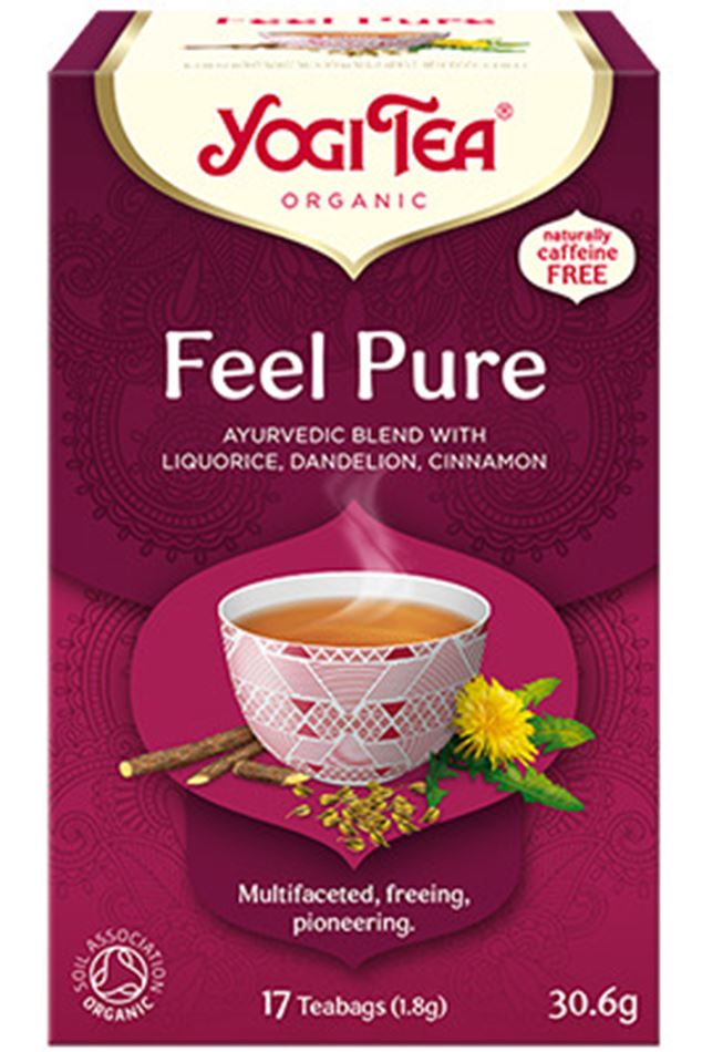 תה יוגי פיל פיור ללא קפאין - Yogi Tea Feel Pure