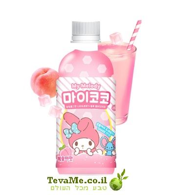 משקה ג'לי מיי מלודי סאנריו בטעם אפרסק Sanrio Misty My Coco My Melody Peach