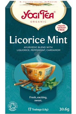 תה יוגי ליקריץ ומנטה ללא קפאין - Yogi Tea Licorice Mint