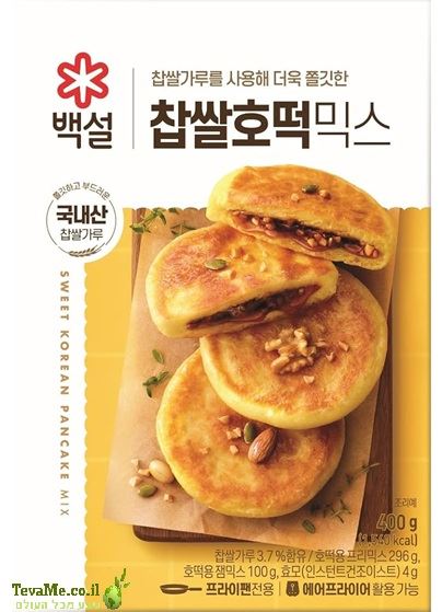 תערובת להכנת פנקייק הוטאוק קוריאני Beksul Korean Sweet Pancake Mix Hotteok