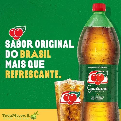 משקה קל ברזילאי אנטארקטיקה גוארנה Antarctica Guarana Soda