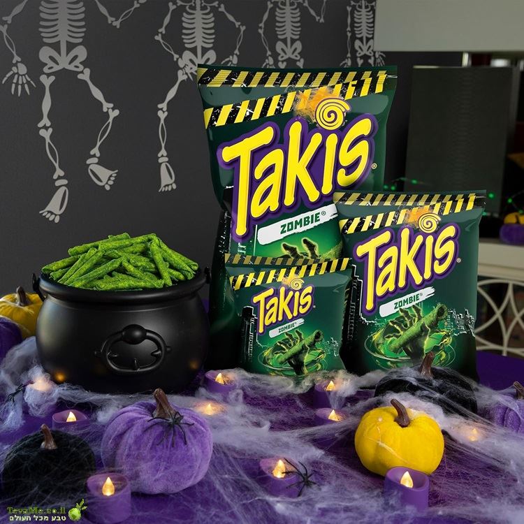 חטיף טאקיס זומבי הברנו ומלפפון Takis Zombie Habanero & Cucumber