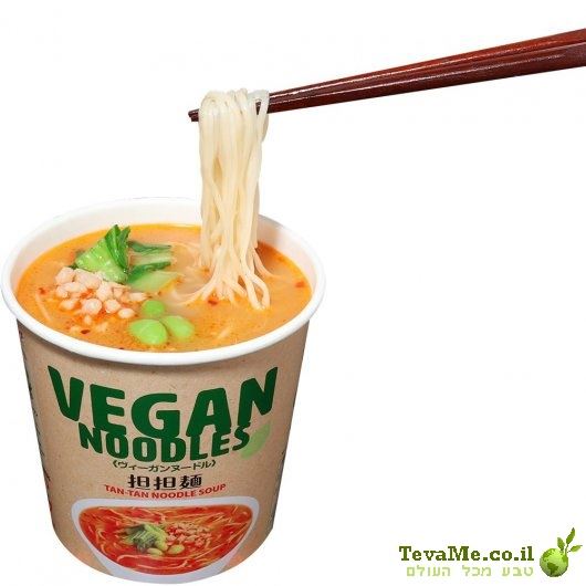 ראמן יפני טבעוני טאן טאן Vegan Noodles Tan-Tan Ramen