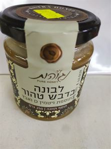 לבונה בדבש טהור בתןספת ויטמין D ואבץ tevame
