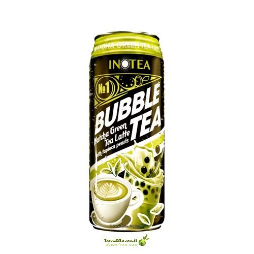 משקה באבל בטעם תה ירוק עם מאצ'ה לאטה Inotea Bubble Green Tea Matcha Latte