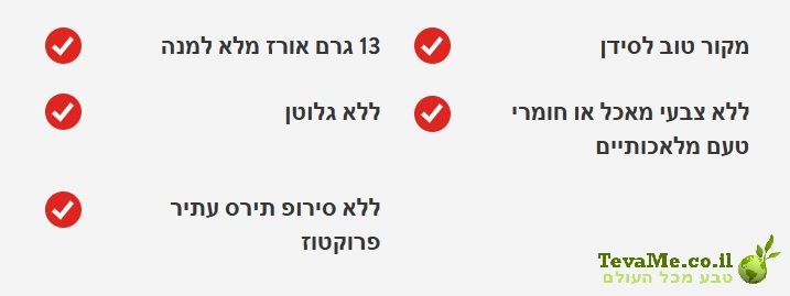 דגני צ'קס קינמון ללא גלוטן Cinnamon Chex Cereal