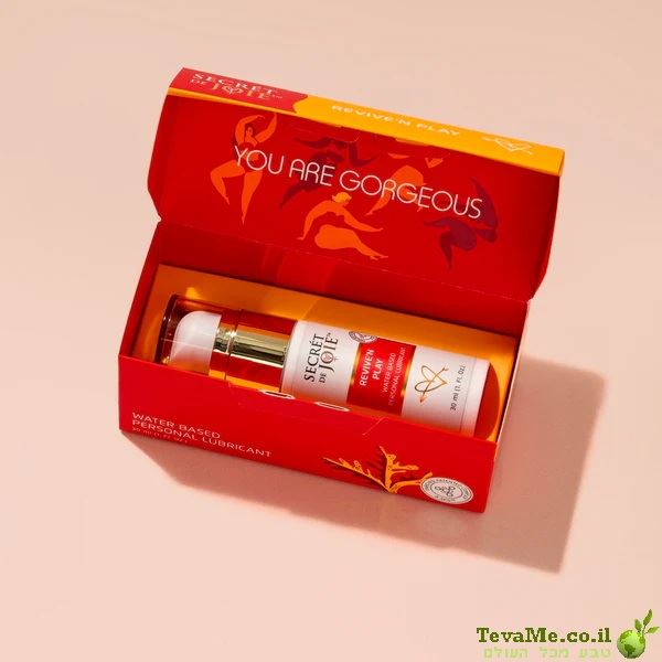 Revive'n Play דיפ היידרישן ג'ל סיכה ולחות נשי מותאם ליובש בנרתיק Secret de Joie