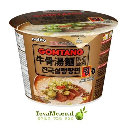 פאלדו גומטנג ראמן בטעם בקר קוריאניות Paldo Gomtang Korean Beef Noodles