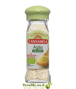 תבלין שום גבישי אורגני Cannamela Organic Ground Garlic Aglio tevame