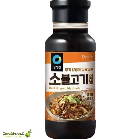 רוטב מרינדת בשר קוראנית Korean beef Marinade Bulgogi Sauce Daesang