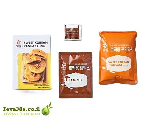 תערובת להכנת פנקייק הוטאוק קוריאני Beksul Korean Sweet Pancake Mix Hotteok