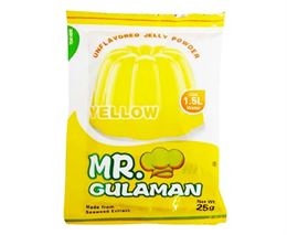 אבקה להכנת ג'לי צהוב ללא טעם - Mr. Gulaman tevame