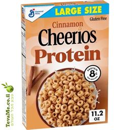 דגני צ'יריוס קינמון חלבון ללא גלוטן Cinnamon Cheerios Protein tevame