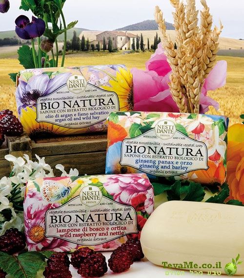 סבון ביונטורה פטל בר וסרפד Bio Natura Wild Raspberry & Nettle Nesti Dante