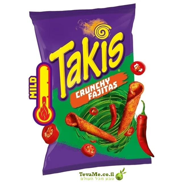 חטיף טאקיס קראנצ'י פאחיטס Takis Crunchy Fajitas Rolls