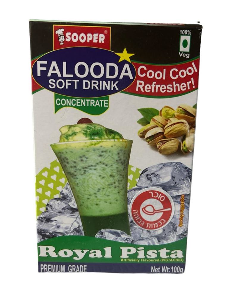 falooda-אבקה להכנת משקה בטעם פיסטוק עם אטריות