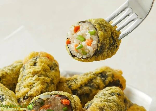 רול אצות מטוגן עם אטריות זכוכית וירקות Bibigo Fried Seaweed Roll Glass Noodles Vegetable