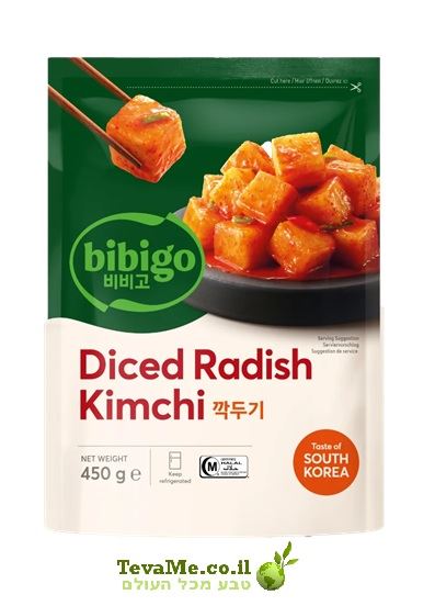 קימצ'י צנון חתוך לקוביות Bibigo Diced Radish Kimchi