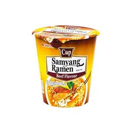 כוס ראמן להכנה מהירה של מרק בטעם בקר - Samyang tevame