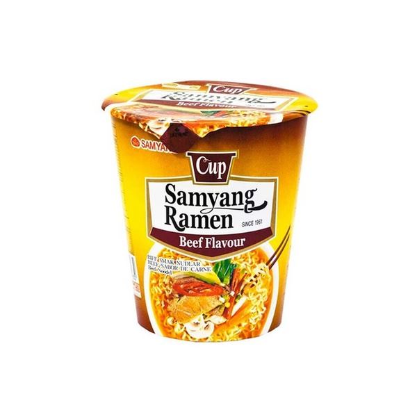 כוס ראמן להכנה מהירה של מרק בטעם בקר - Samyang