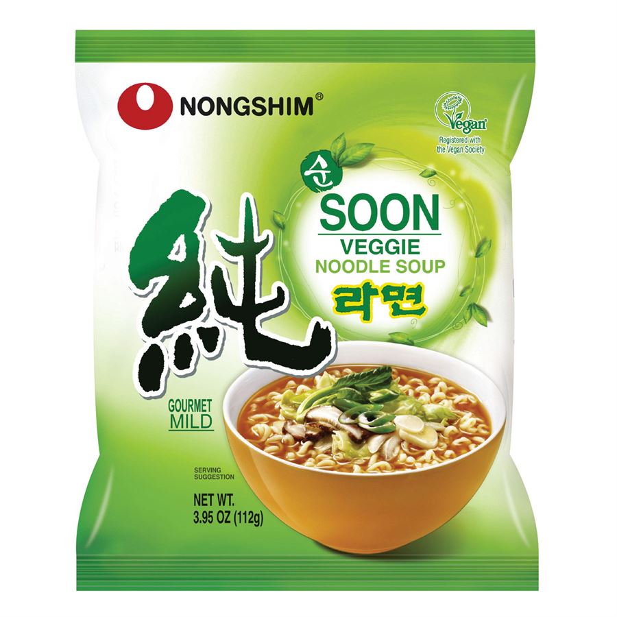 ראמן להכנה מהירה של מרק ירקות טבעוני - Nongshim