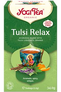 תה יוגי טולסי רילקס ללא קפאין - Yogi Tea Tulsi Relax tevame