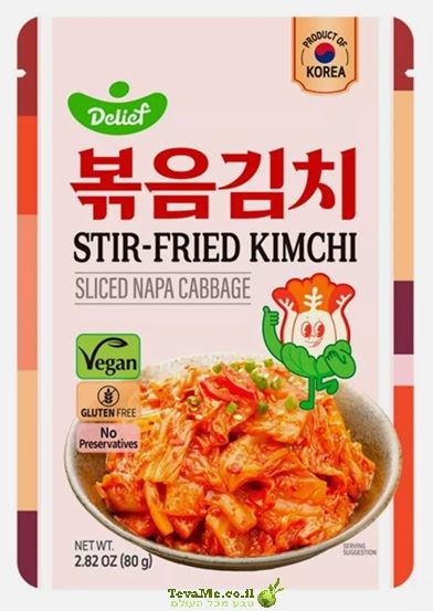 קימצ'י כרוב סיני מוקפץ Delief Stir-Fried Kimchi