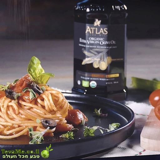 שמן זית כתית מעולה אורגני 500מל ATLAS עשיר בפוליפנולים בחומציות נמוכה